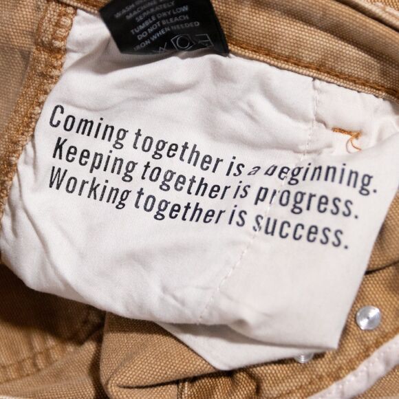 Valabasas Carpenter Stacked Flared Splatter Distressed Brown Jeans Men's 31x35 - Picture 5 of 8